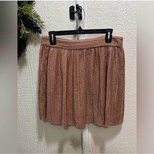 Mi Ami Women’s L Shimmering Copper Mini Skirt